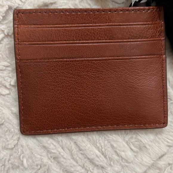 Frye leather card case wallet in cognac New - Picture 15 of 16
